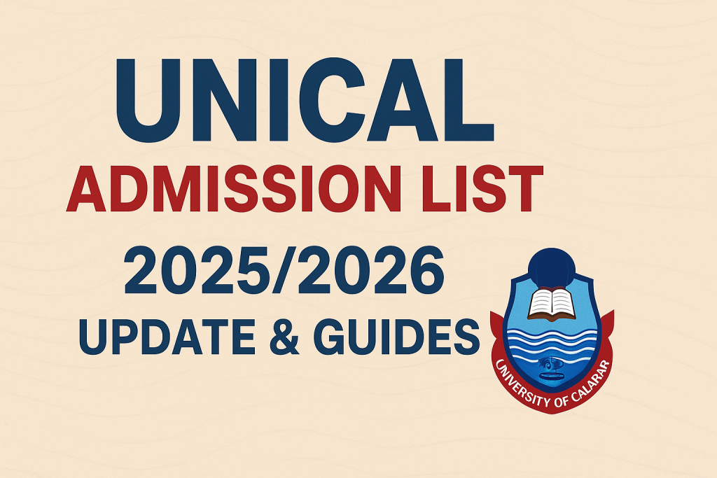 How to Check UNICAL Admission List