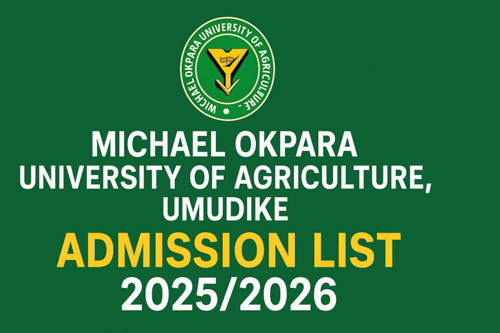 MOUAU Admission List 2025/2026 – Clearance & Screening