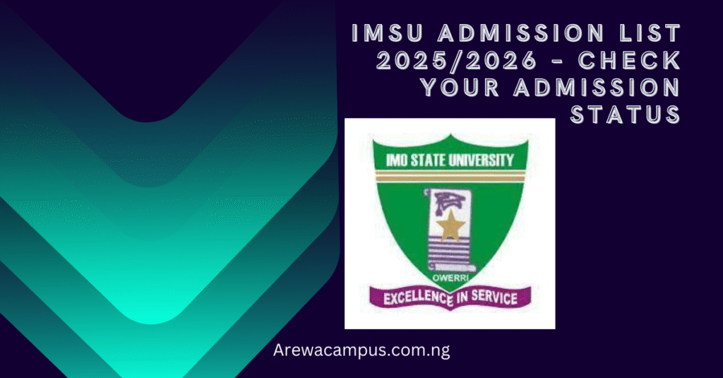 IMSU Admission List 2025/2026 – Check Your Admission Status