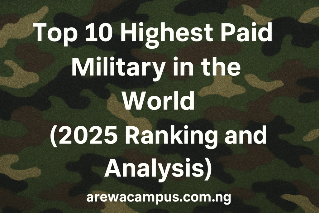 Top 10 Highest Paid Military in the World (2025 Ranking and Analysis)